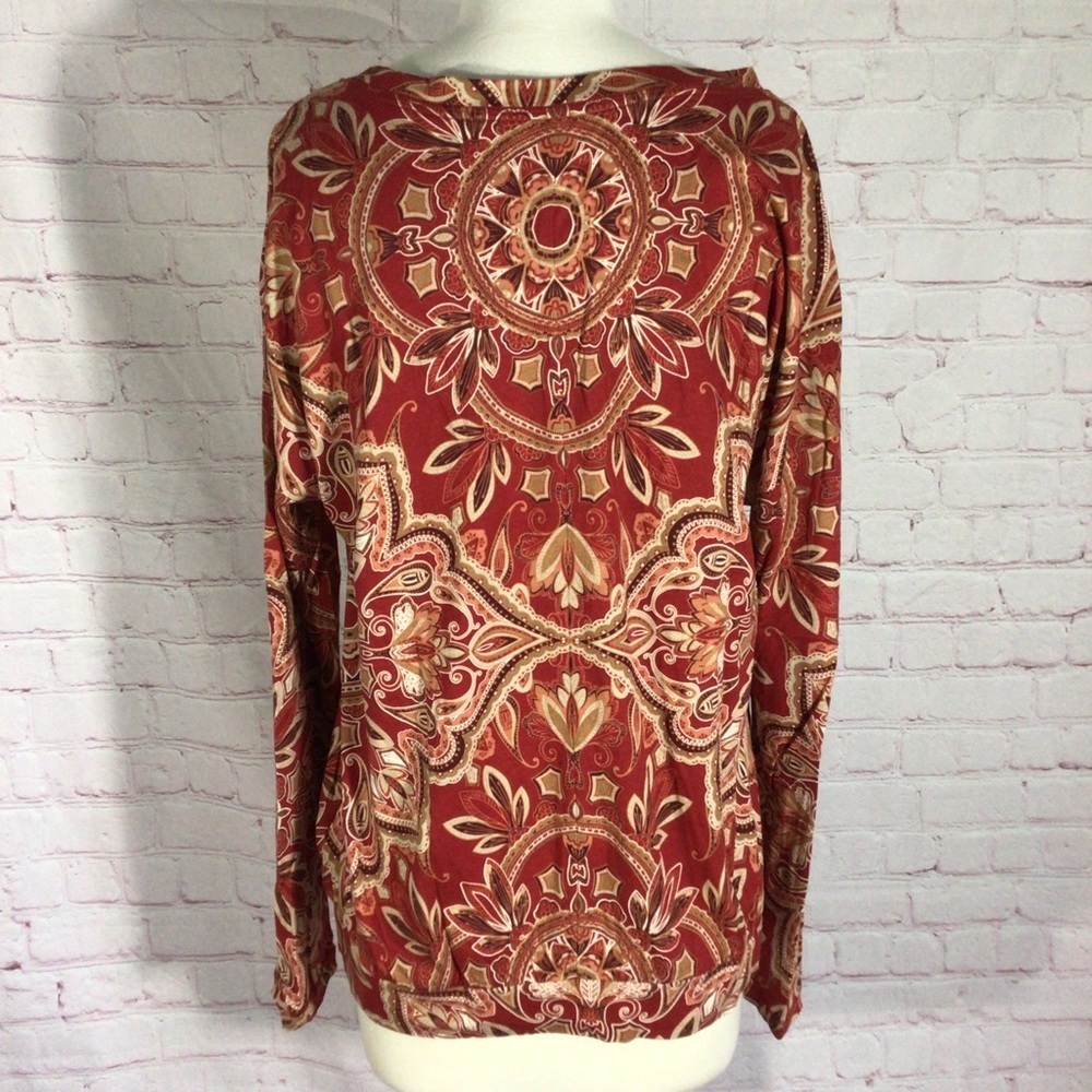 Sonoma Long Sleeve V-Neck Top - Size Large - Picture 2 of 9